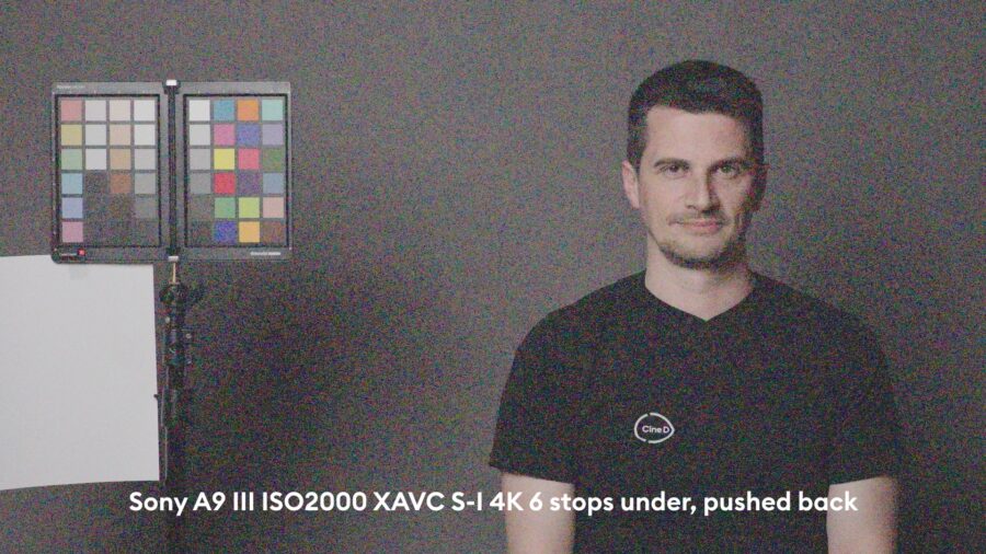 6 stops of underexposure, pushed back to base