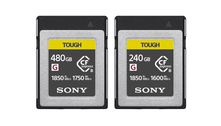 ソニーが240GBと480GBのCFexpress Type B TOUGHメモリーカードを発表